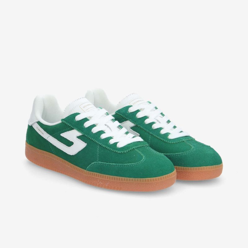 SHEFFIELD JOGGER M - SUEDE/NAPPA - GREEN/WHITE